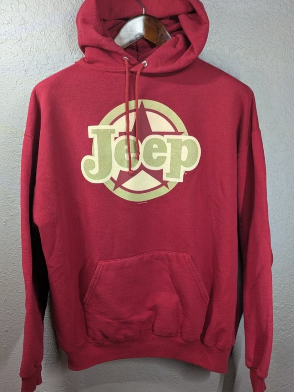 JEEP Men's XL Hoodie Jeep 2005 Graphic Pullover Sweatshirt